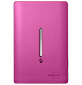 Conjunto Interruptor Pulsador de Minuteria 4x2 - Novara Especiais Rosa Fosco